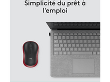 Charger l'image dans la galerie, LOGITECH Souris sans fil M185 Rouge (910-002237)
