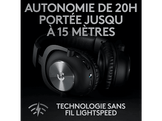 LOGITECH Casque gaming avec pied PRO X Noir (991-000358)