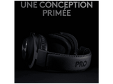 LOGITECH Casque gaming avec pied PRO X Noir (991-000358)