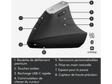 LOGITECH Souris sans fil MX Vertical Advanced Ergonomic
