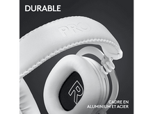 Charger l&#39;image dans la galerie, Un casque blanc avec le mot &#39;PRO&#39; sur le bandeau.
