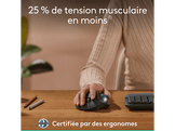 LOGITECH Souris ergonomique sans fil ERGO M575S Trackball Noir (910-007029)