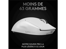 Charger l&#39;image dans la galerie, LOGITECH Souris gamer sans fil Pro X Superlight Blanc (910-005943)
