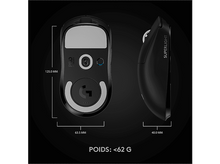 Charger l&#39;image dans la galerie, LOGITECH Souris gamer sans fil Pro X Superlight Noir (910-005881)
