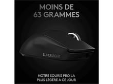 Charger l&#39;image dans la galerie, LOGITECH Souris gamer sans fil Pro X Superlight Noir (910-005881)
