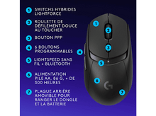 Charger l&#39;image dans la galerie, LOGITECH Souris gaming sans fil G309 Lightspeed Noir (910-007200)
