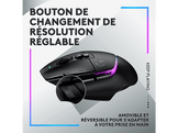 LOGITECH Souris gaming sans fil G502 X Lightspeed Plus Noir (910-006163)