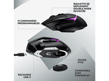 Charger l&#39;image dans la galerie, LOGITECH Souris gaming sans fil G502 X Lightspeed Plus Noir (910-006163)
