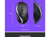 LOGITECH Souris M500S 7 boutons Noir (910-005784)