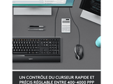 LOGITECH Souris M500S 7 boutons Noir (910-005784)