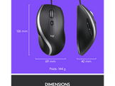 LOGITECH Souris M500S 7 boutons Noir (910-005784)