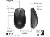 LOGITECH Souris sans fil Full-size M190 Noir (910-005905)
