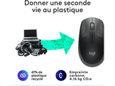LOGITECH Souris sans fil Full-size M190 Noir (910-005905)