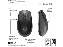 Charger l'image dans la galerie, LOGITECH Souris sans fil Full-size M190 Noir (910-005905)

