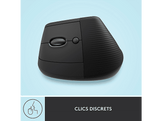 LOGITECH Souris sans fil Lift GAUCHER Graphite (910-006474)