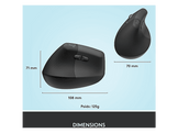 LOGITECH Souris sans fil Lift GAUCHER Graphite (910-006474)