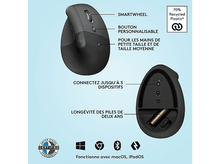 Charger l&#39;image dans la galerie, LOGITECH Souris sans fil Lift Graphite (910-006473) Souris sans fil Noir

