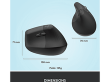 Charger l&#39;image dans la galerie, LOGITECH Souris sans fil Lift Graphite (910-006473) Souris sans fil Noir
