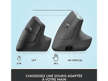 Charger l&#39;image dans la galerie, LOGITECH Souris sans fil Lift Graphite (910-006473) Souris sans fil Noir
