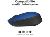 LOGITECH Souris sans fil M171 Bleu (910-004640) Souris sans fil Bleu