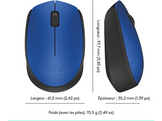 LOGITECH Souris sans fil M171 Bleu (910-004640) Souris sans fil Bleu