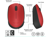 LOGITECH Souris sans fil M171Rouge (910-004641)
