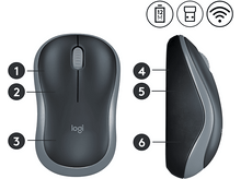 Charger l&#39;image dans la galerie, LOGITECH Souris sans fil M185 (910-002235)
