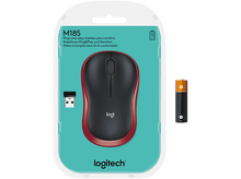 Charger l&#39;image dans la galerie, LOGITECH Souris sans fil M185 Rouge (910-002237)
