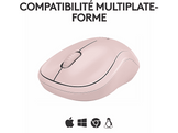 LOGITECH Souris sans fil M240 Silent Rose (910-007121)