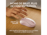 LOGITECH Souris sans fil M240 Silent Rose (910-007121)