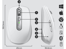 Charger l&#39;image dans la galerie, LOGITECH Souris sans fil MX Anywhere 3 Gris (910-005989)
