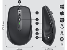 Charger l&#39;image dans la galerie, LOGITECH Souris sans fil MX Anywhere 3 Noir (910-005988)
