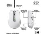 LOGITECH Souris sans fil MX Anywhere 3S pour Mac USB-C Gris (910-006946) Souris sans fil Gris