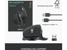 Charger l&#39;image dans la galerie, LOGITECH Souris sans fil MX Master 3s Graphite (910-006559)
