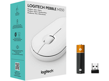 Charger l&#39;image dans la galerie, LOGITECH Souris sans fil Pebble M350 Blanc cassé (910-005716)
