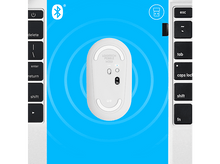 Charger l&#39;image dans la galerie, LOGITECH Souris sans fil Pebble M350 Blanc cassé (910-005716)
