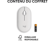 Charger l&#39;image dans la galerie, LOGITECH Souris sans fil Pebble M350s Blanc (910-007013)
