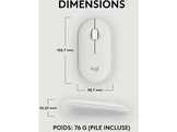 LOGITECH Souris sans fil Pebble M350s Blanc (910-007013)