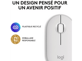 LOGITECH Souris sans fil Pebble M350s Blanc (910-007013)