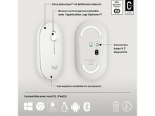 Charger l&#39;image dans la galerie, LOGITECH Souris sans fil Pebble M350s Blanc (910-007013)
