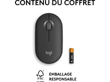 Charger l&#39;image dans la galerie, LOGITECH Souris sans fil Pebble M350s Noir (910-007015)
