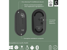 Charger l&#39;image dans la galerie, LOGITECH Souris sans fil Pebble M350s Noir (910-007015)
