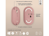 LOGITECH Souris sans fil Pebble M350s Rose (910-007014)