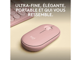 LOGITECH Souris sans fil Pebble M350s Rose (910-007014)