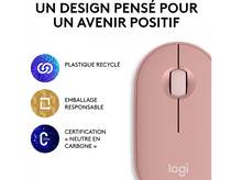 Charger l&#39;image dans la galerie, LOGITECH Souris sans fil Pebble M350s Rose (910-007014)
