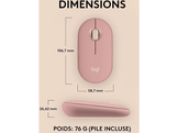 LOGITECH Souris sans fil Pebble M350s Rose (910-007014)