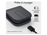LOGITECH Souris sans fil pliable Mobi - Graphite