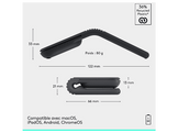 LOGITECH Souris sans fil pliable Mobi - Graphite