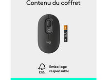 Charger l'image dans la galerie, LOGITECH Souris sans fil POP Bluetooth Noir (910-007412)
