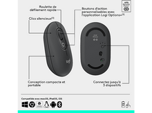 Charger l'image dans la galerie, LOGITECH Souris sans fil POP Bluetooth Noir (910-007412)
